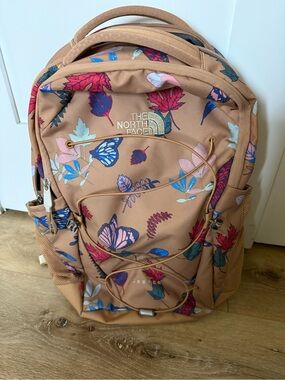 The North Face Peach Floral & Butterfly Jester Backpack